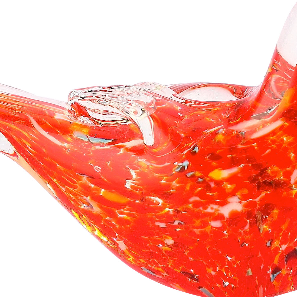 76133ASST	 L5"W2"H2.5" - ASSORTED COLORS GLASS BIRD FIGURINES