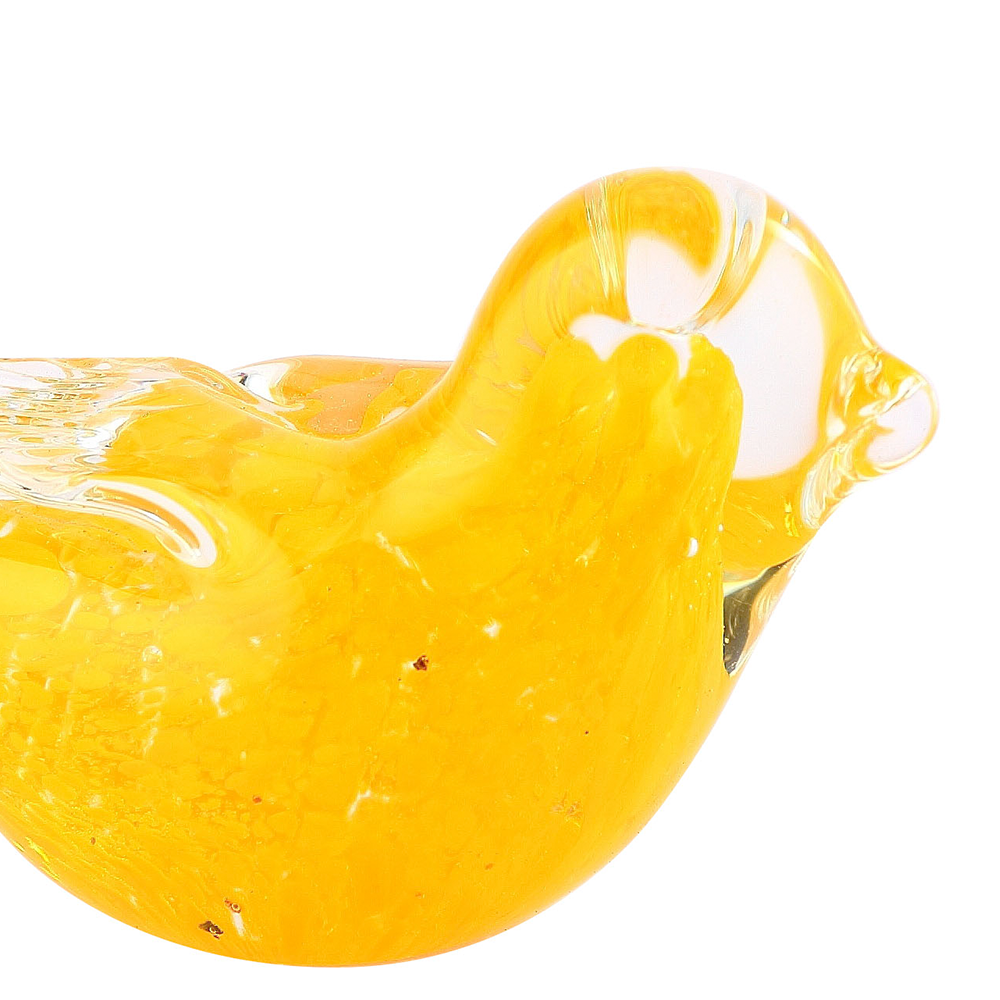 76133ASST	 L5"W2"H2.5" - ASSORTED COLORS GLASS BIRD FIGURINES