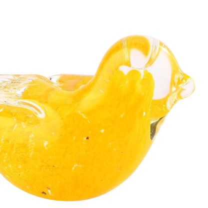 76133ASST	 L5"W2"H2.5" - ASSORTED COLORS GLASS BIRD FIGURINES