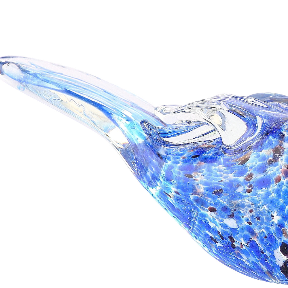 76133ASST	 L5"W2"H2.5" - ASSORTED COLORS GLASS BIRD FIGURINES