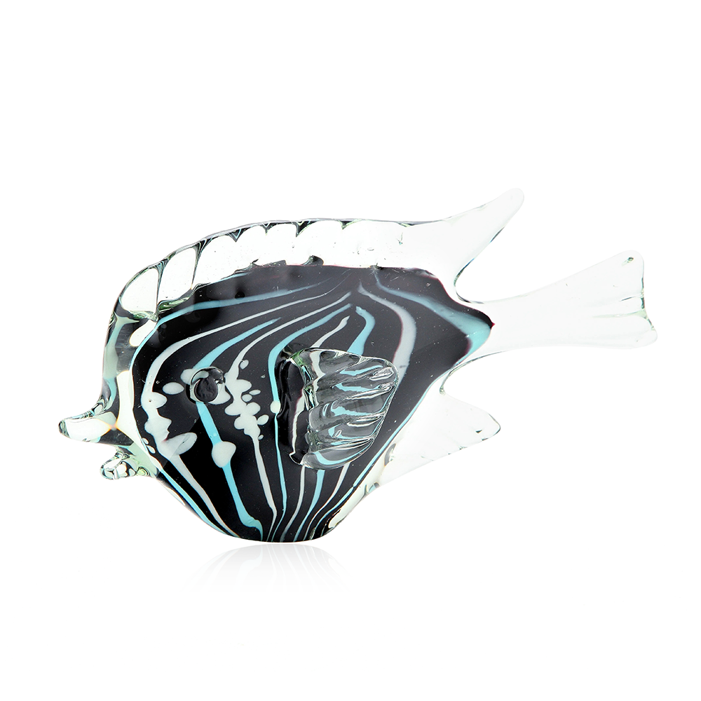 76169	 L10.5"W3.5"H6" - GLASS FISH FIGURINE