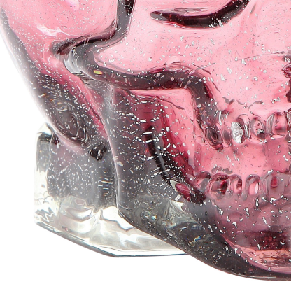 76331	 L7"W5.5"H7" - GLASS SKULL