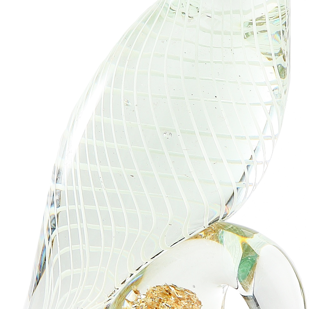 76433	 *L5"W4.5"H14" - GLASS BIRD FIGURINE