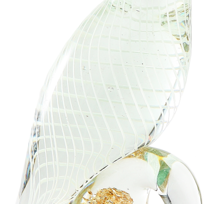 76433	 *L5"W4.5"H14" - GLASS BIRD FIGURINE