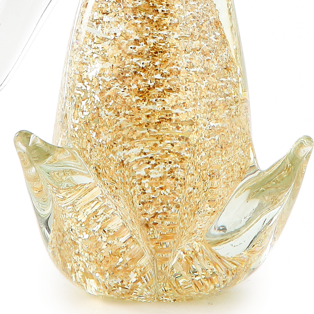 76433	 *L5"W4.5"H14" - GLASS BIRD FIGURINE