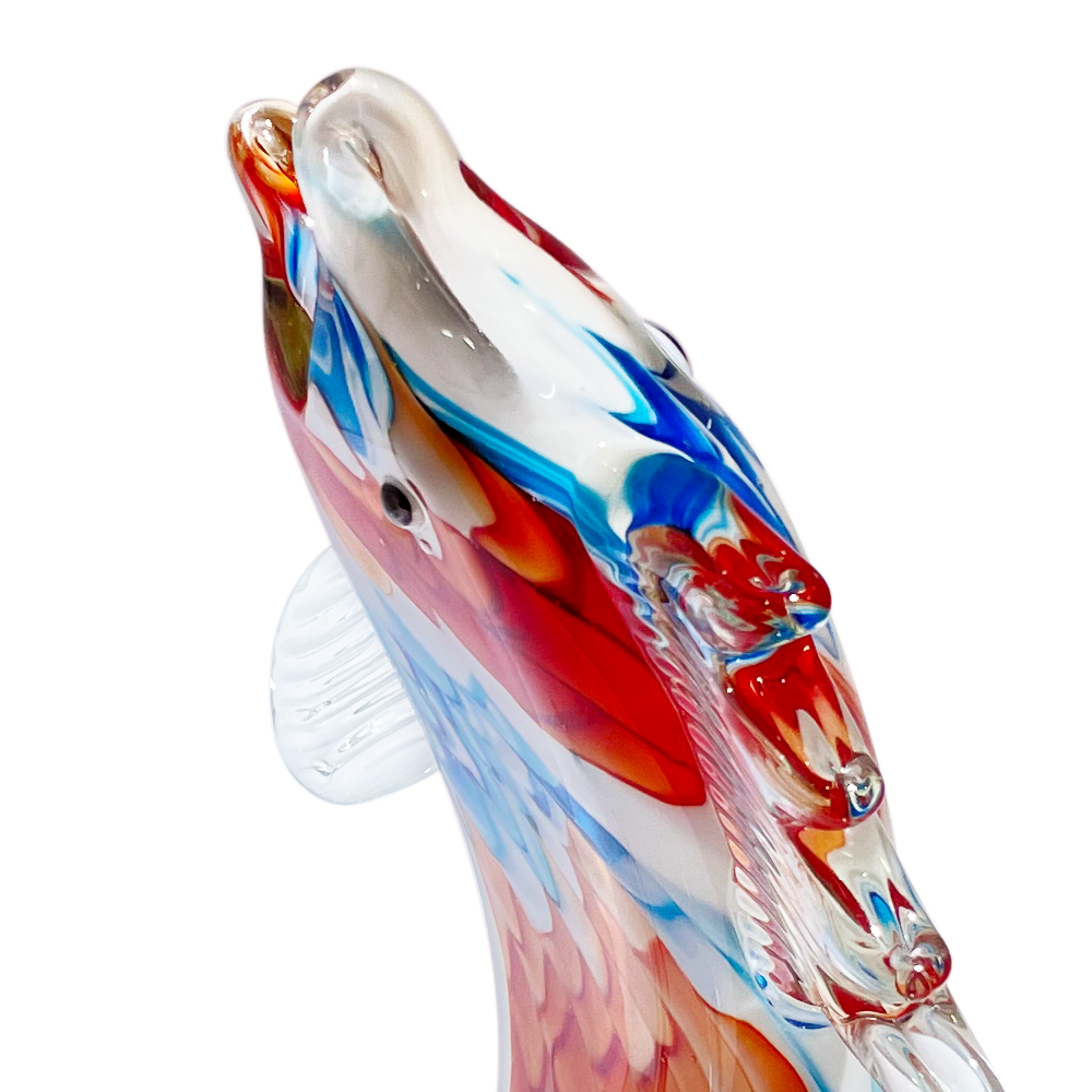 76488	 L5.5W3.3H6.3" - GLASS FISH FIGURINE
