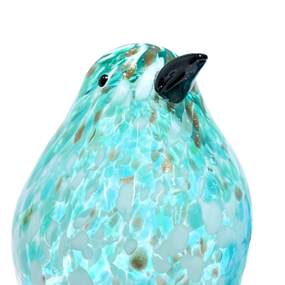 76489ASST	 L5.9W4.7H6.9" - ASSORTED COLORS GLASS BIRD FIGURINES