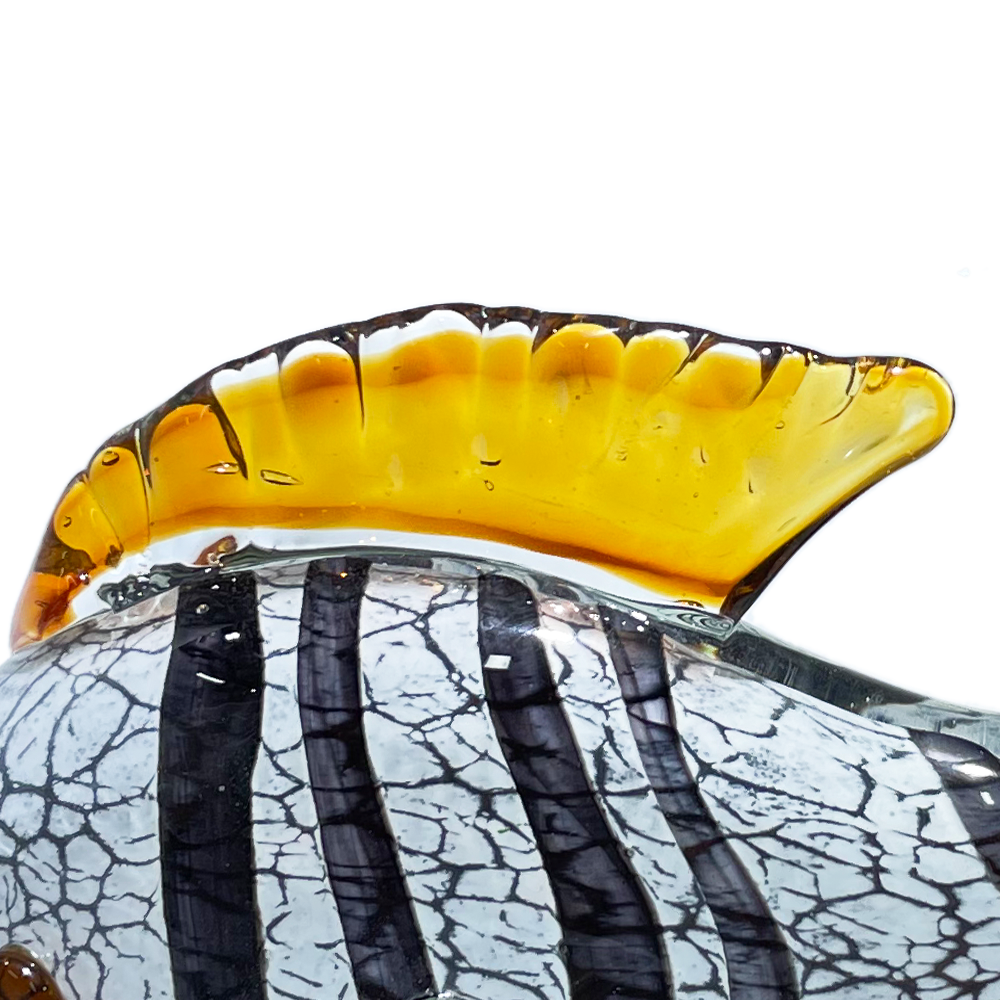 76492	 L9.1W3.7H5.3" - GLASS FISH FIGURINE