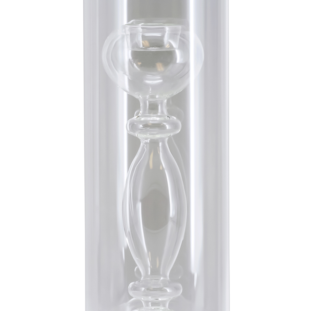 D4.5"H14" - CYLINDRICAL GLASS CANDLE HOLDER
