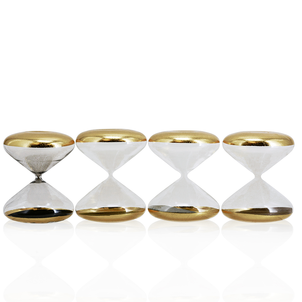 D6.5"H8" - ASSORTED HOUR GLASS SAND TIMERS
