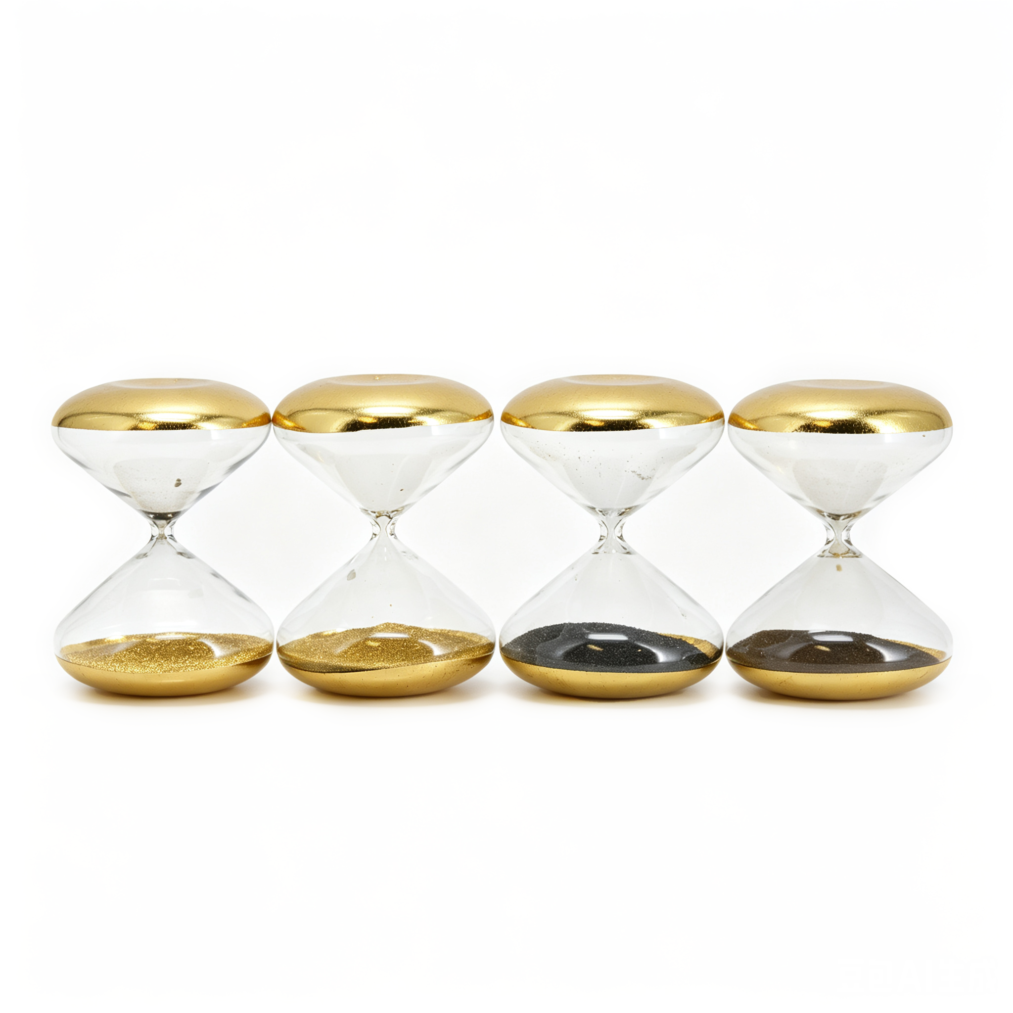 77095asst	 D4.5"H5.5" - ASSORTED HOUR GLASS SAND TIMERS