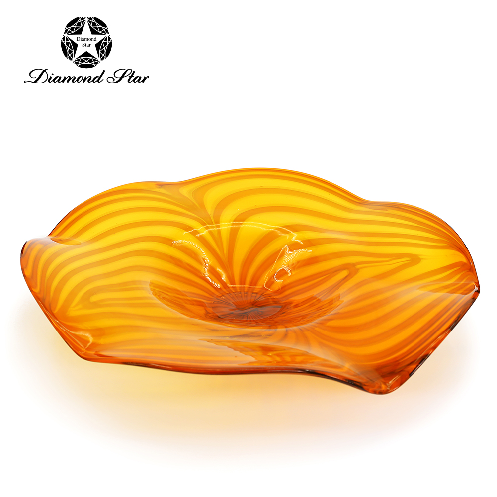 85121	 D26.5"H4.5" - ART GLASS WALL PLATE