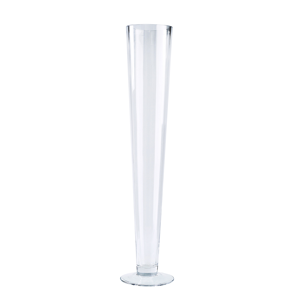 D4.5"H31.5" - GLASS TRUMPET VASE