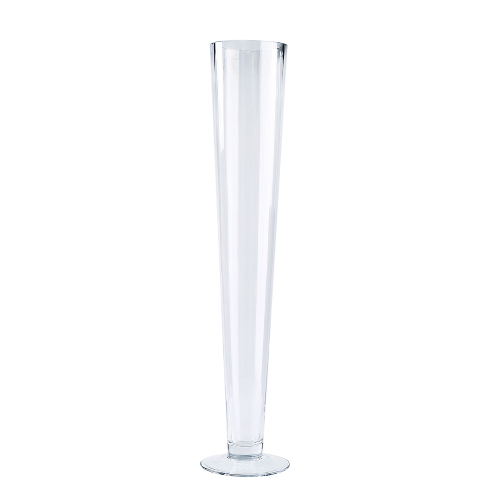 D4.5"H31.5" - GLASS TRUMPET VASE