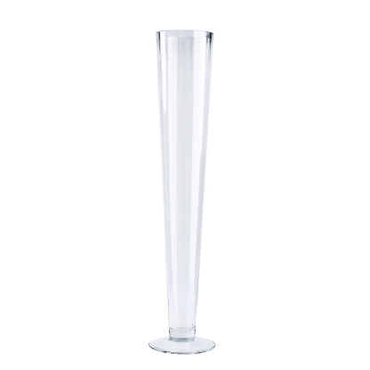 D4.5"H31.5" - GLASS TRUMPET VASE