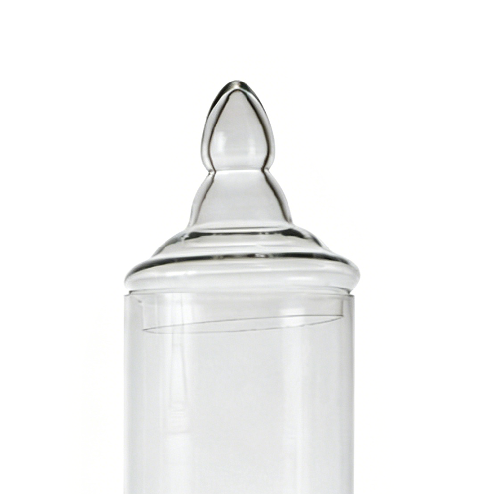 83066	 D6"H21" - GLASS APOTHECARY JAR WITH LID