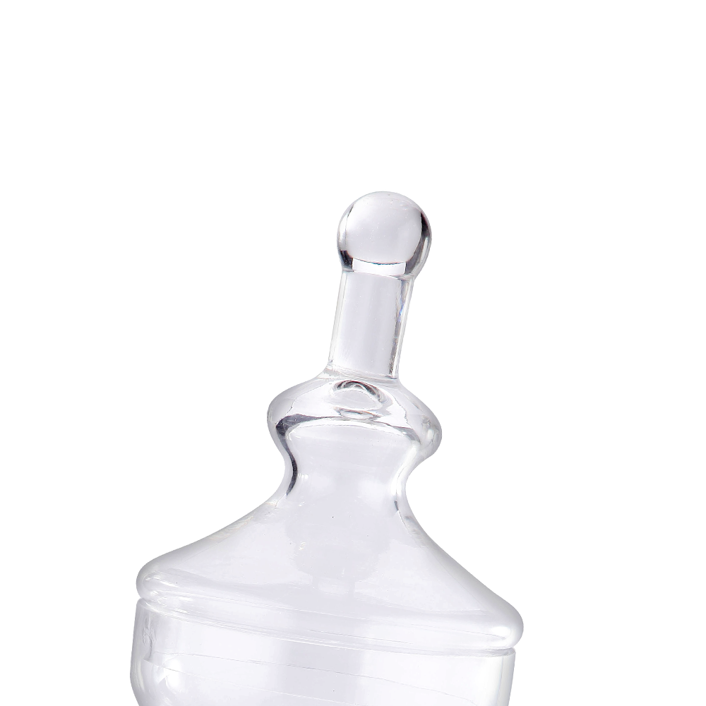 83140l	 D9.5"H22" - GLASS APOTHECARY JAR WITH LID