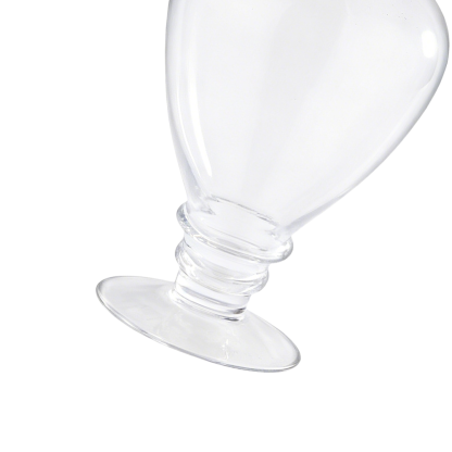 83140s	 D6.5"H15" - GLASS APOTHECARY JAR WITH LID