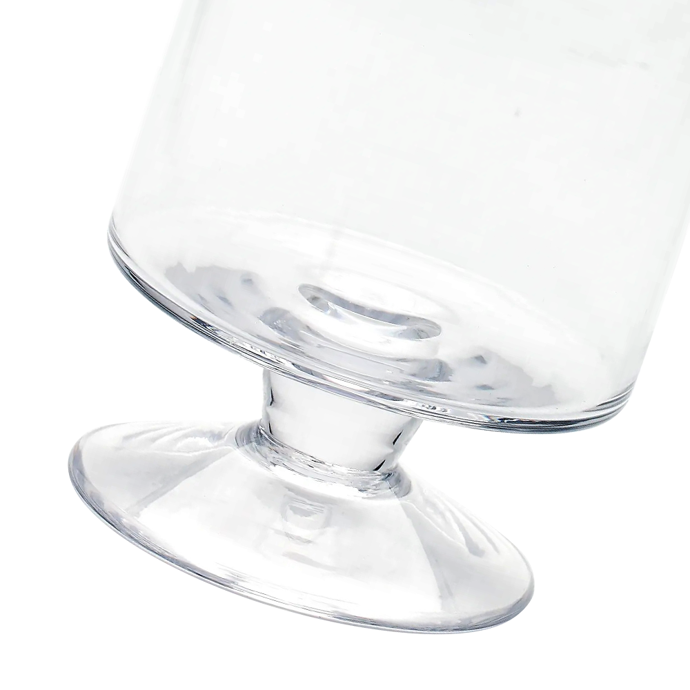 83403	 D5"H15" - GLASS APOTHECARY JAR WITH LID