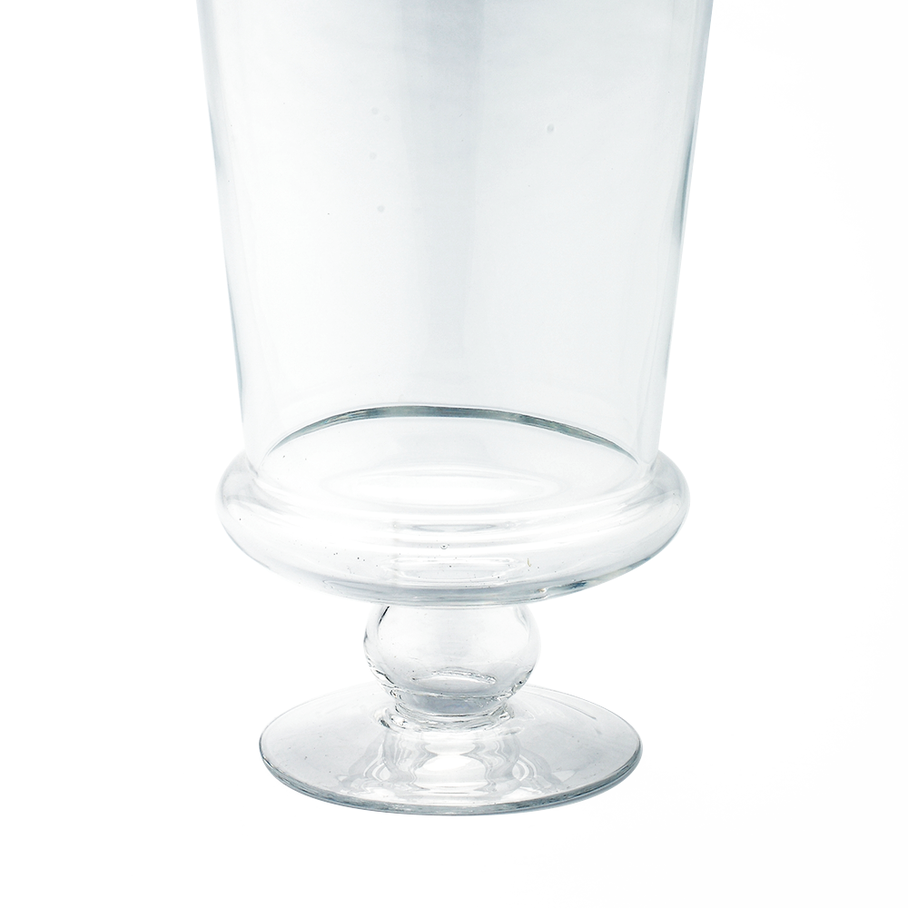 83722	 D6"H16" - GLASS APOTHECARY JAR WITH LID