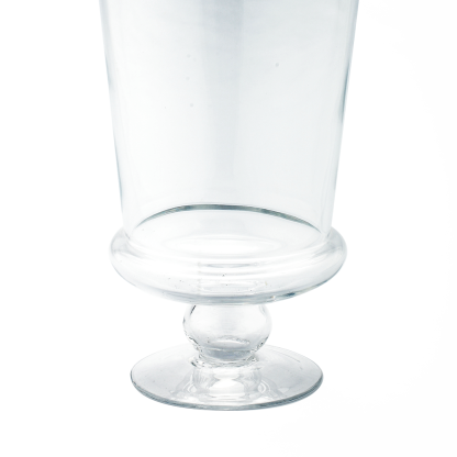 83722	 D6"H16" - GLASS APOTHECARY JAR WITH LID