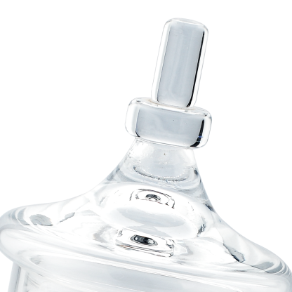 83724	 D7"H16" - GLASS APOTHECARY JAR WITH LID