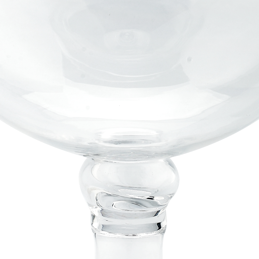 63005	 D6.5"H16.5" - GLASS APOTHECARY JAR WITH LID