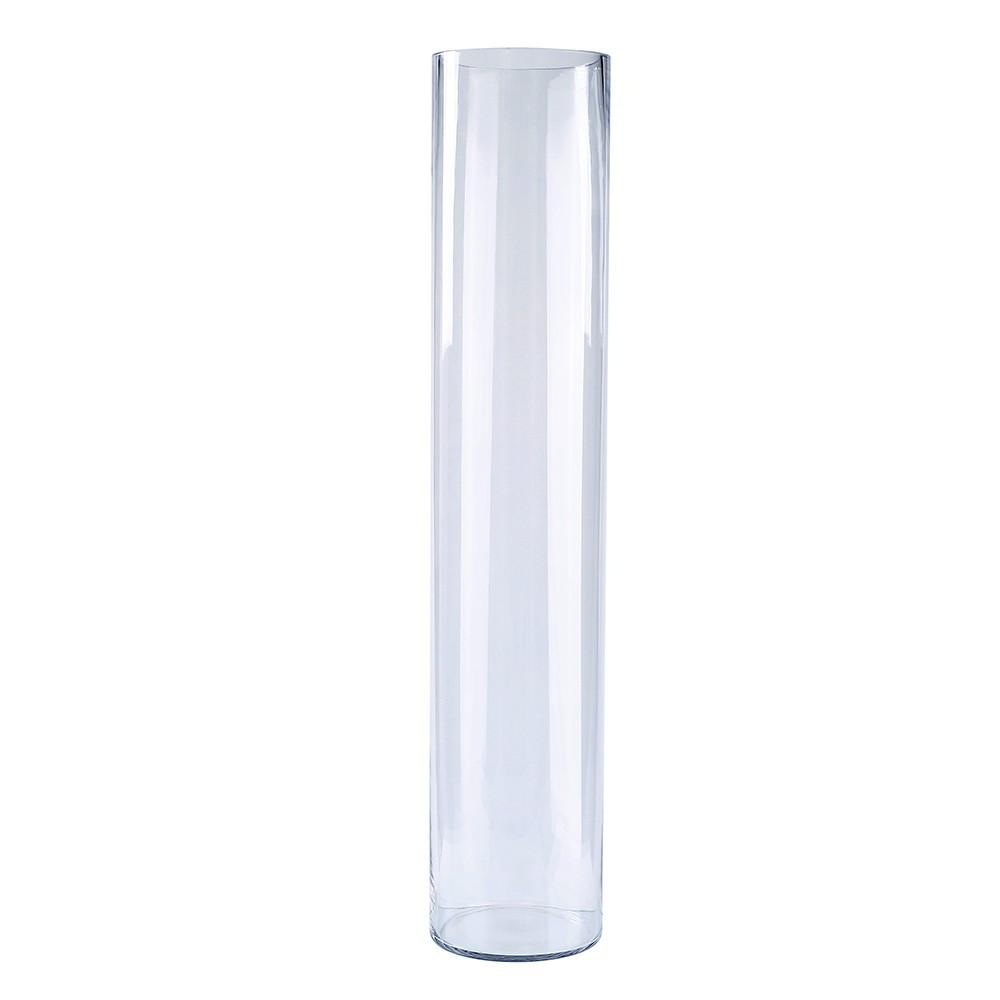 D6"H30" - CLEAR GLASS CYLINDER VASE