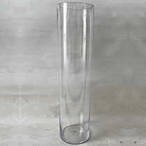 D6"H24" - CLEAR GLASS CYLINDER VASE