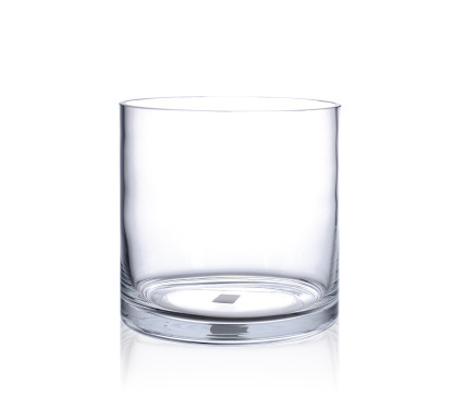 D8"H8" - CLEAR GLASS CYLINDER VASE