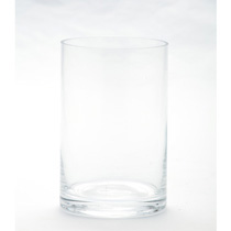 D4"H6" - CLEAR GLASS CYLINDER VASE