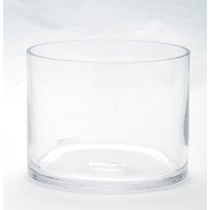 D6"H8" - CLEAR GLASS CYLINDER VASE