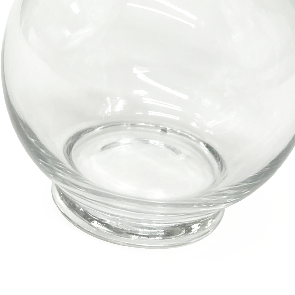84126	 D4.7"H5.1" - GLASS RUFFLE EDGE BUBBLE BOWL