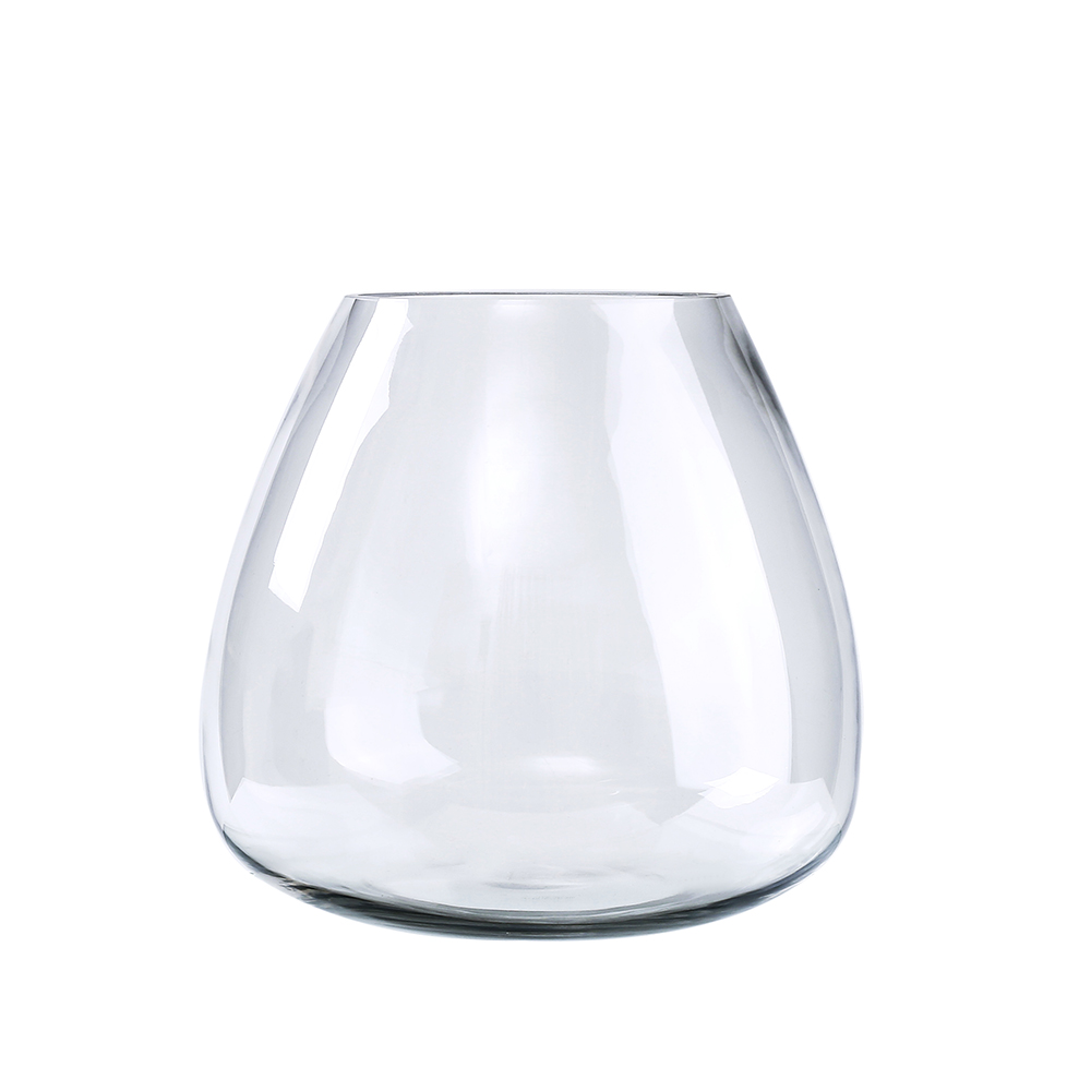 D10.5"H10" - CLEAR GLASS VASE