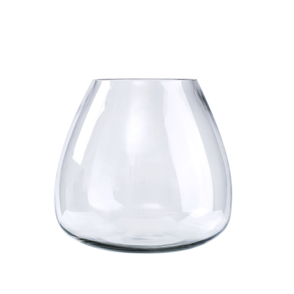 D10.5"H10" - CLEAR GLASS VASE
