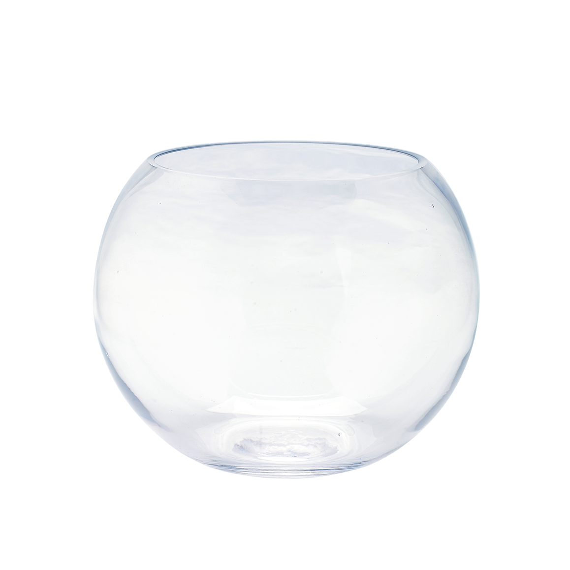 84808C	 D8"H6" - BUBBLE BOWL GLASS VASE