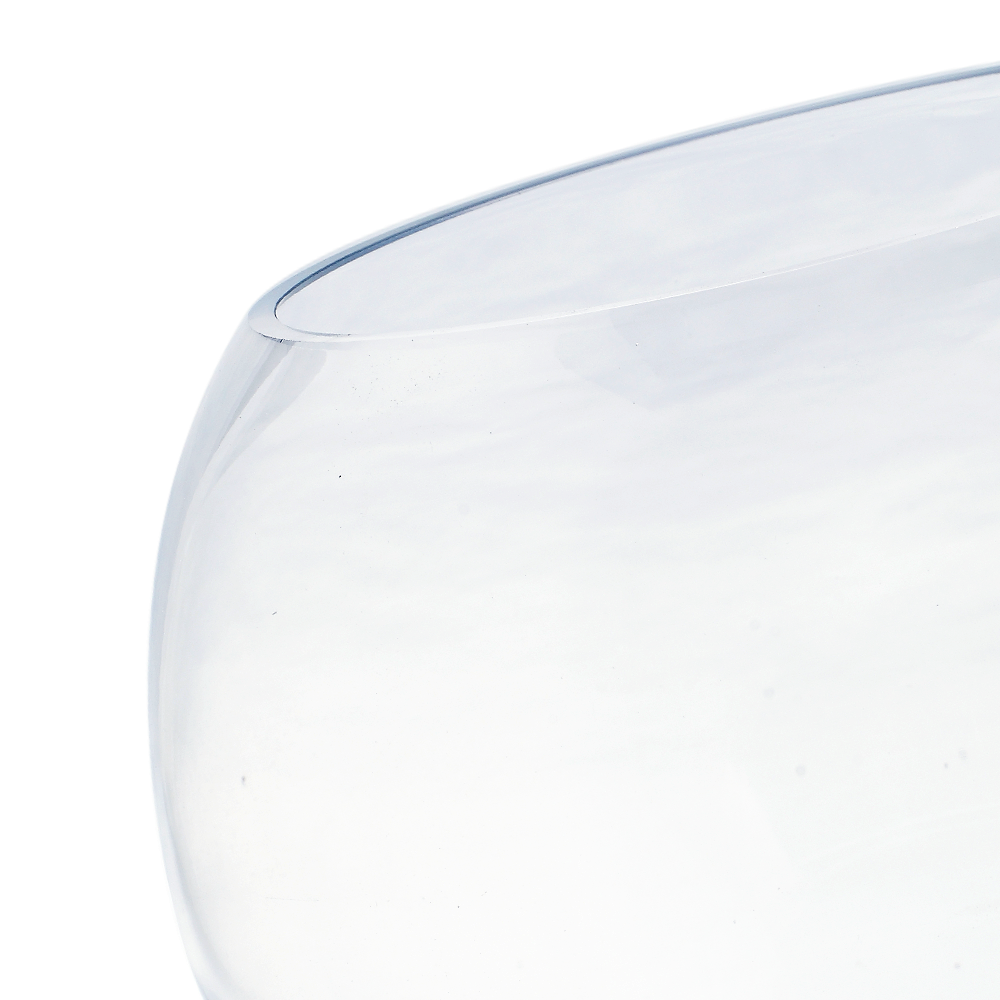 84808C	 D8"H6" - BUBBLE BOWL GLASS VASE