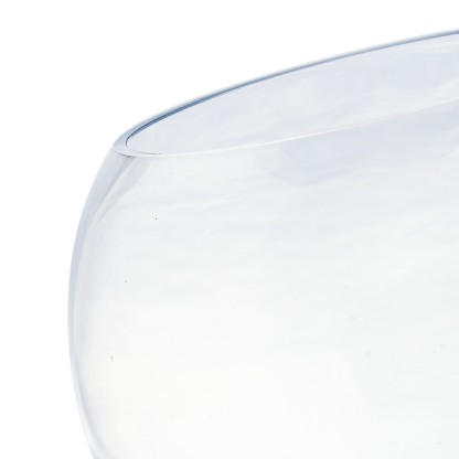 84808C	 D8"H6" - BUBBLE BOWL GLASS VASE
