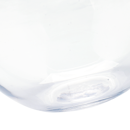 84808C	 D8"H6" - BUBBLE BOWL GLASS VASE