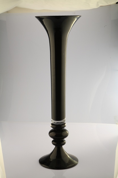 D9.5"H32.5" - GLASS TRUMPET VASE