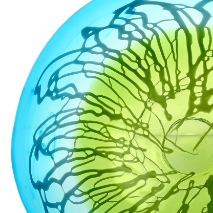 85117	 D20"H4" - ART GLASS WALL PLATE
