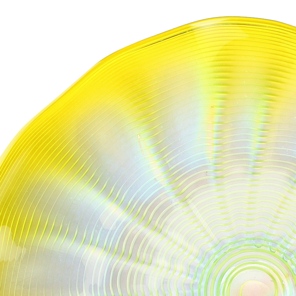 85166	 D25.5"H6" - ART GLASS WALL PLATE