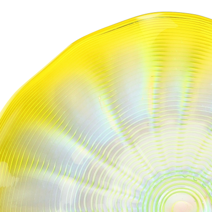 85166	 D25.5"H6" - ART GLASS WALL PLATE