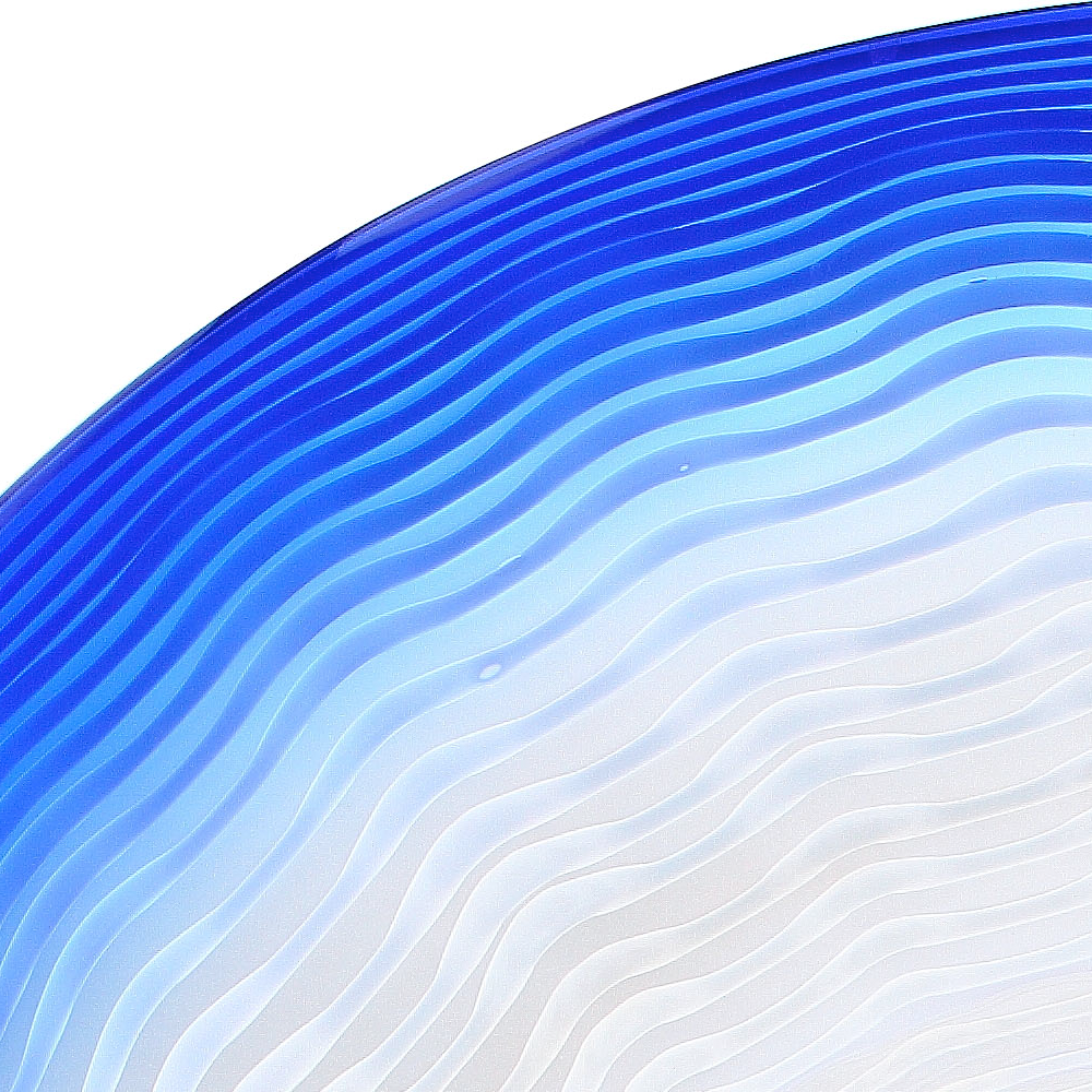 85167	 D25.5"H6" - ART GLASS WALL PLATE