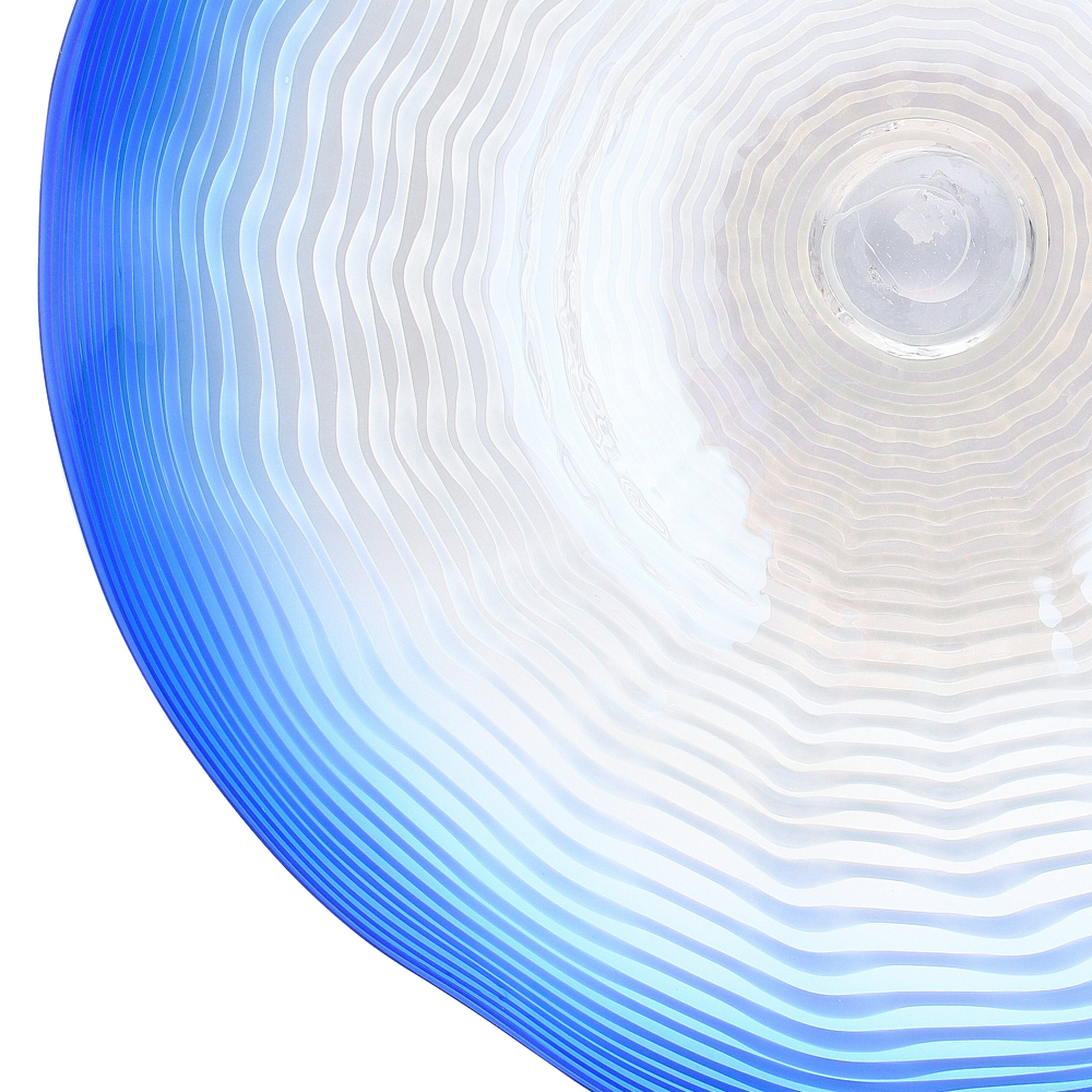 85167	 D25.5"H6" - ART GLASS WALL PLATE