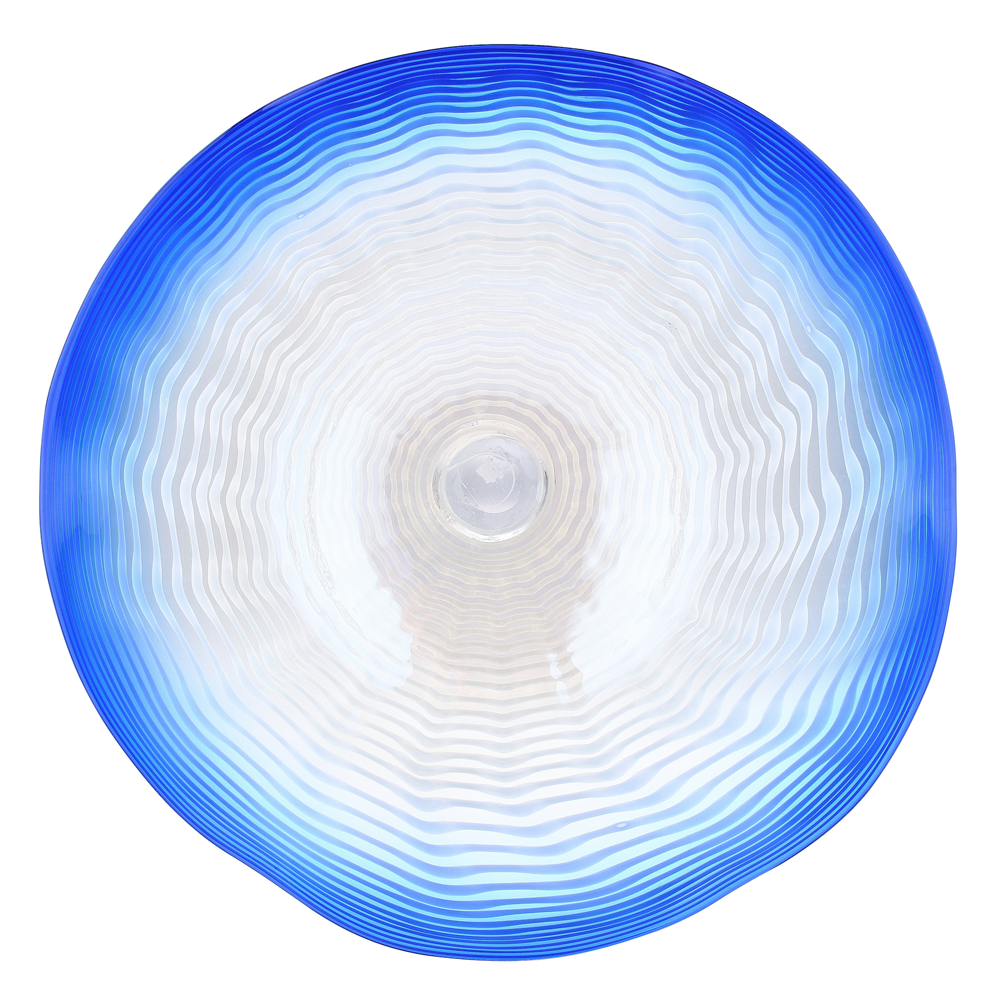85167	 D25.5"H6" - ART GLASS WALL PLATE