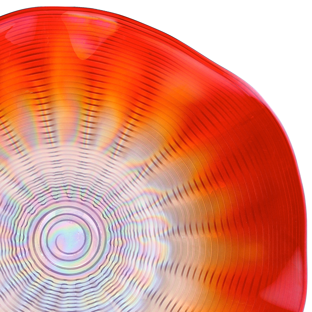 85169	 D25.5"H6" - ART GLASS WALL PLATE