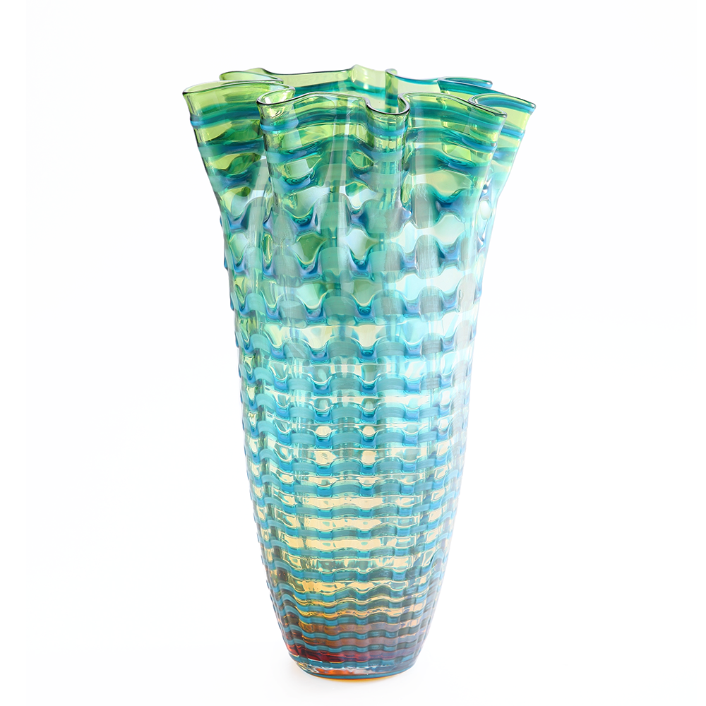 85272	 D9"H14" - GLASS VASE