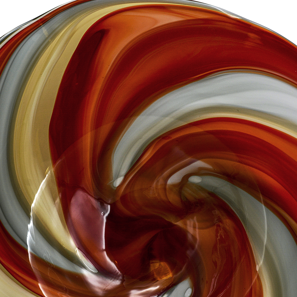 D25.5"H4.5" - ART GLASS WALL PLATE