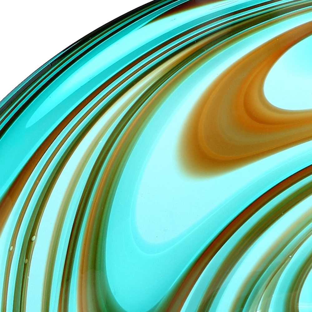 85291	 D25.5"H6" - ART GLASS WALL PLATE